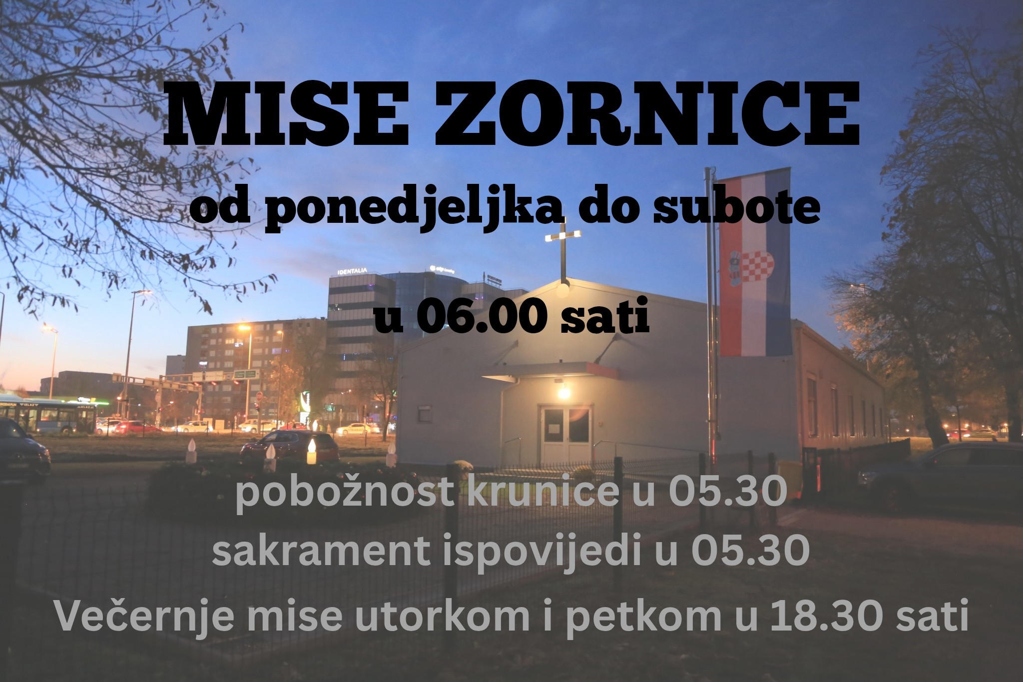 VRIJEME DOŠAŠĆA - OBAVIJESTI